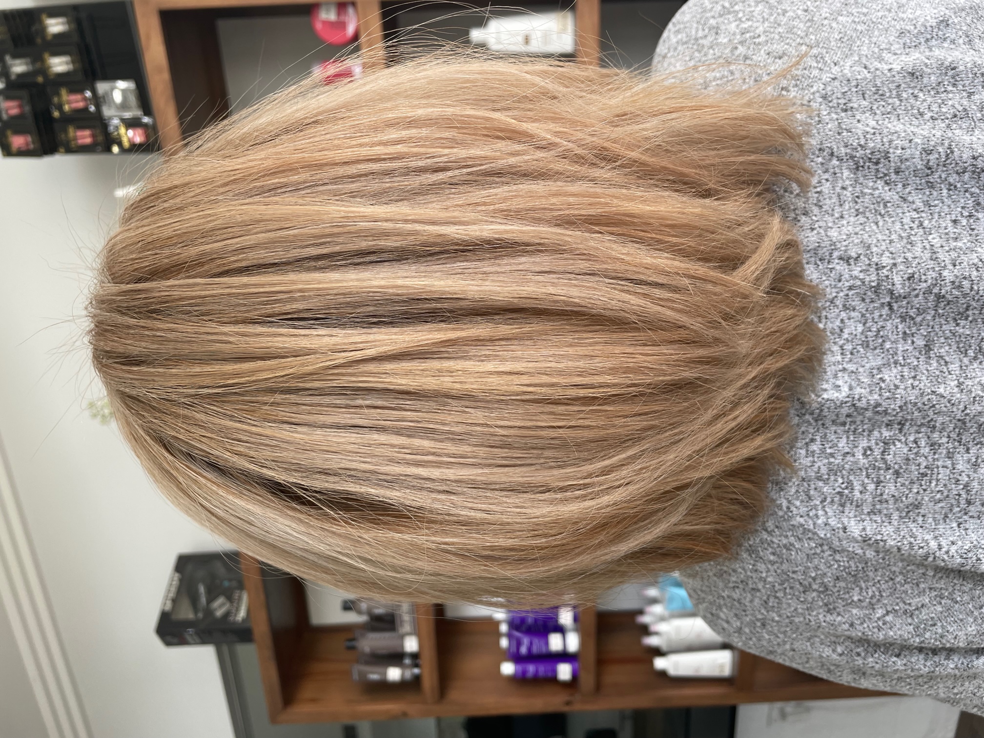 Long hair styling