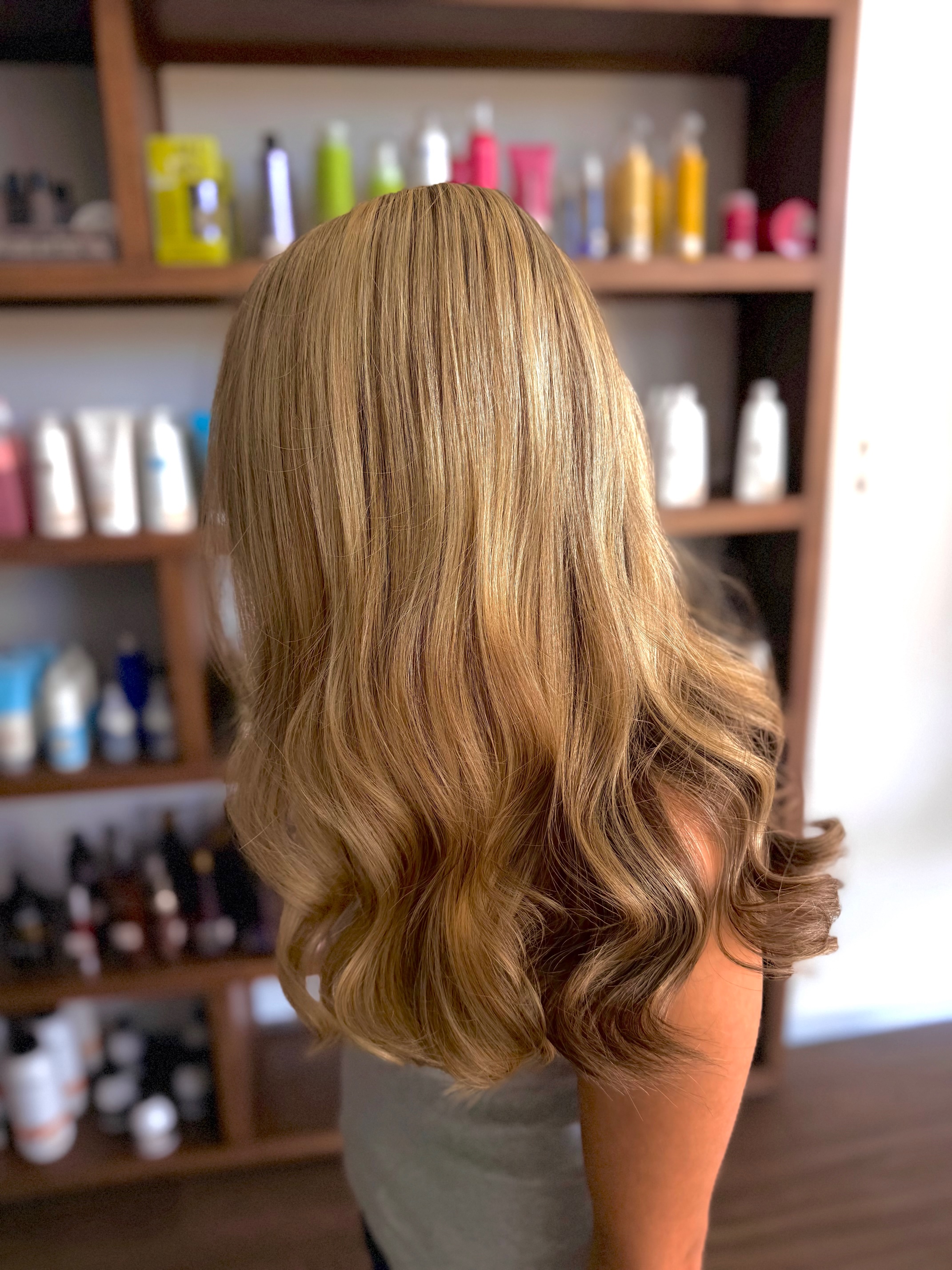 Long hair styling
