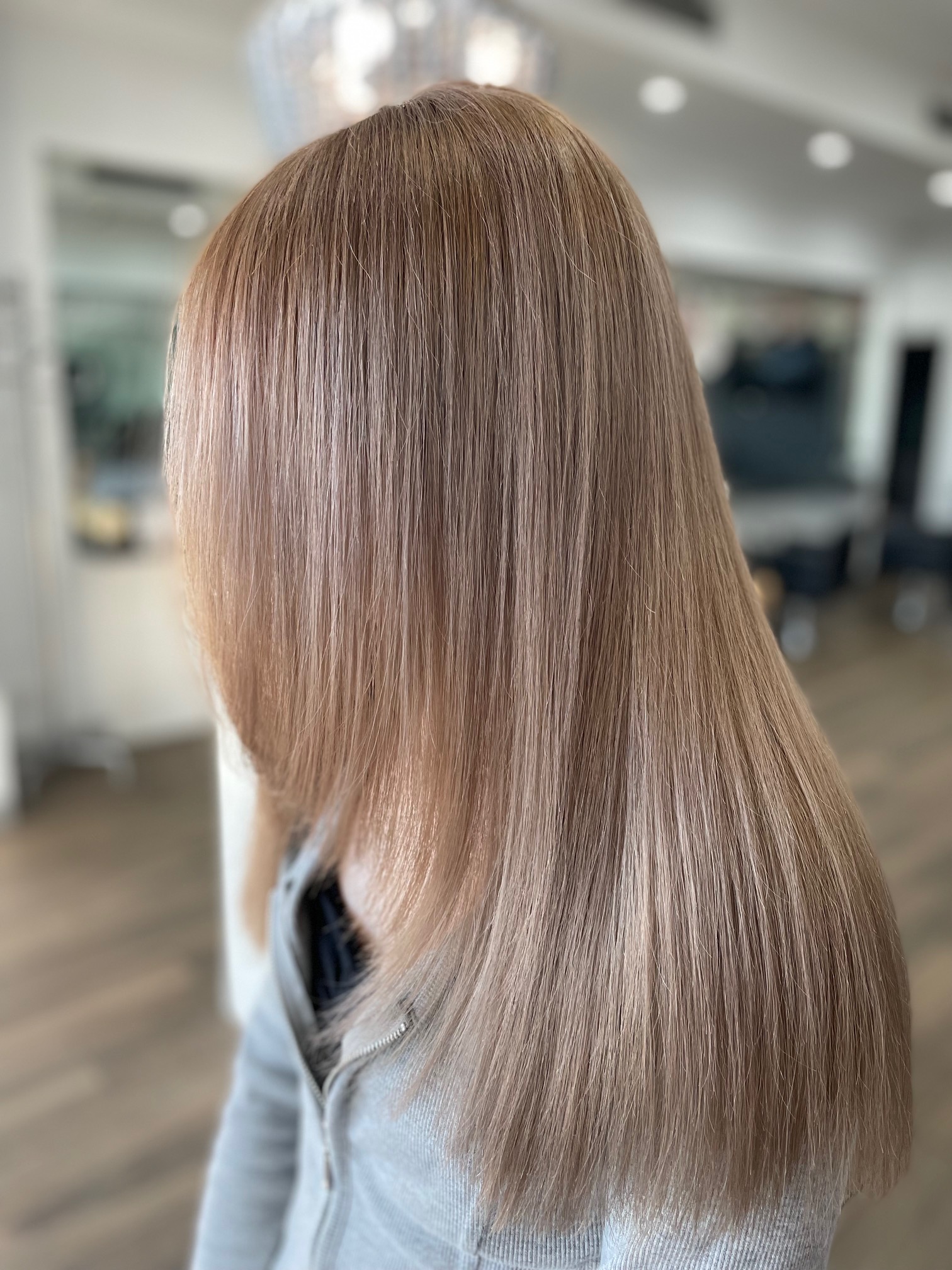 Long hair styling