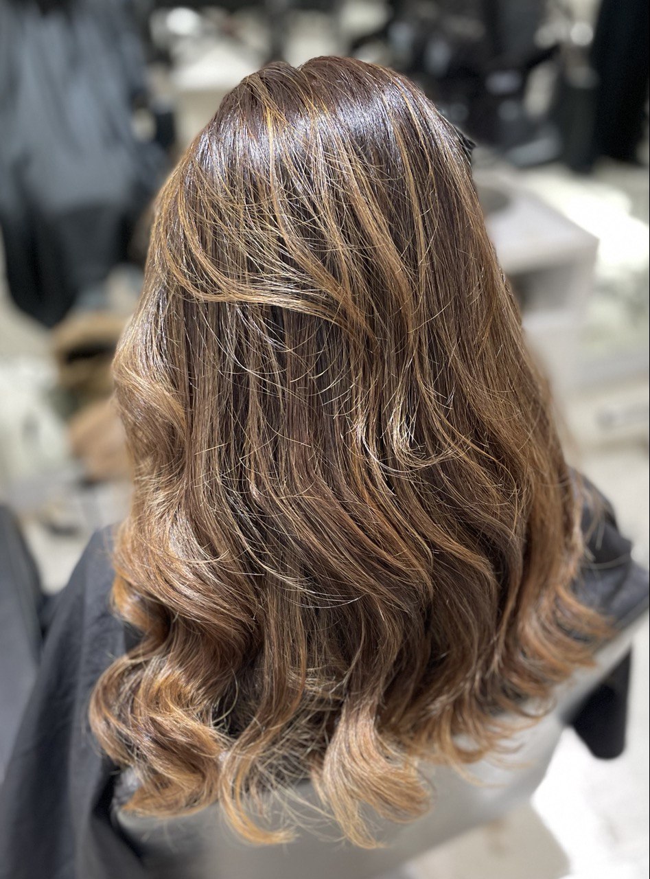 Long hair styling